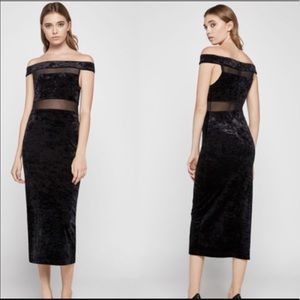 BCBGeneration | 2 | Velvet Off the Shoulder Dress